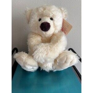 GUND Schatzi Teddy Bear White Stuffed Animal Plush 2236 Sitting 11" NWT
